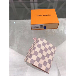 Replica Louis Vuitton White Damier Azur Pink Rosalie Coin Purse