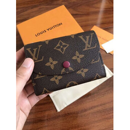 Replica Louis Vuitton Brown Monogram Burgundy Rosalie Coin Purse
