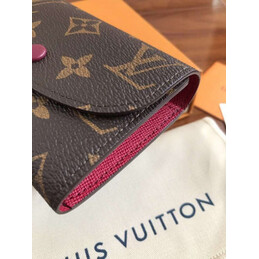 Replica Louis Vuitton Brown Monogram Burgundy Rosalie Coin Purse