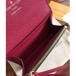 Replica Louis Vuitton Brown Monogram Burgundy Rosalie Coin Purse