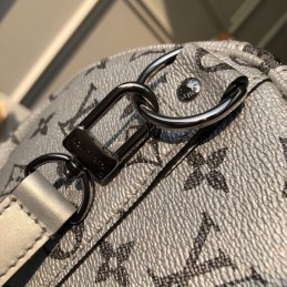 Replica Louis Vuitton White Monogram Keepall Bandouliere 45