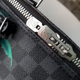 Replica Louis Vuitton Damier Graphite Palm Tree Keepall Bandouliere 45