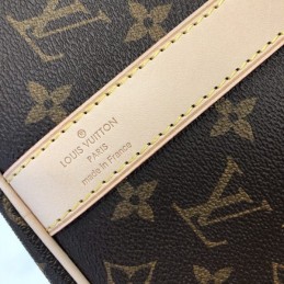 Replica Louis Vuitton Brown Monogram Animal Print Keepall Bandouliere 45