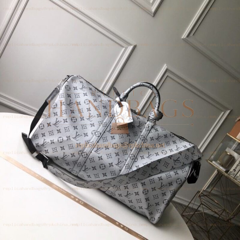Replica Louis Vuitton Gray Monogram Keepall Bandouliere 50