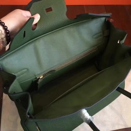 Replica Hermes Green Birkin 35 Gold Hardware Bag