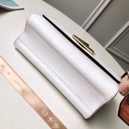 Replica Louis Vuitton White Textured Chain Twist MM