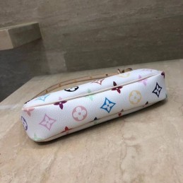 Replica Louis Vuitton White Multicolor Monogram Pochette Accessoires