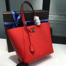Replica Louis Vuitton Red Lockme Cabas