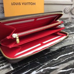Replica Louis Vuitton Brown Monogram Zippy Wallet