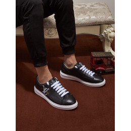 Replica Louis Vuitton Black Beverly Hills Sneakers