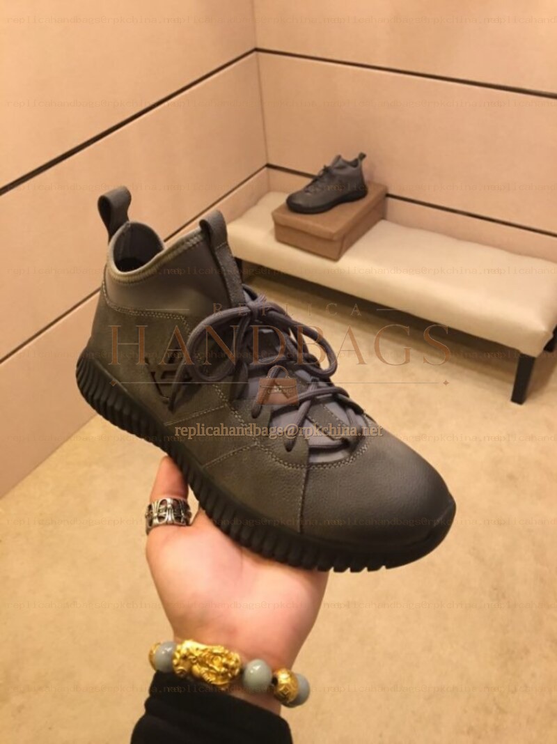Replica Louis Vuitton Olive Green Knit Sneakers