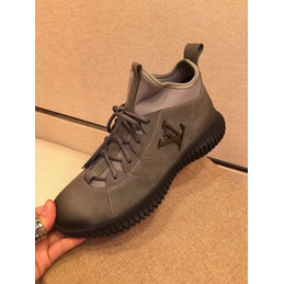 Replica Louis Vuitton Olive Green Knit Sneakers