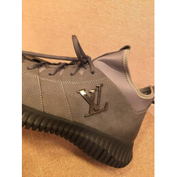 Replica Louis Vuitton Olive Green Knit Sneakers