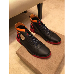 Replica Louis Vuitton Black Red High Top Sneakers
