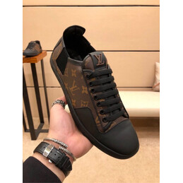 Replica Louis Vuitton Brown Monogram Low Top Sneakers
