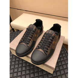 Replica Louis Vuitton Brown Monogram Low Top Sneakers