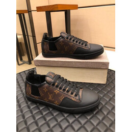 Replica Louis Vuitton Brown Monogram Low Top Sneakers