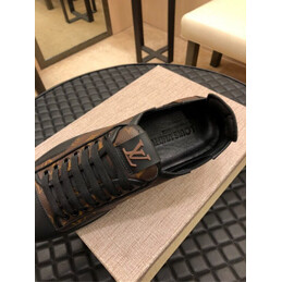 Replica Louis Vuitton Brown Monogram Low Top Sneakers