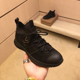 Replica Louis Vuitton Black Knit Sneakers