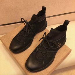 Replica Louis Vuitton Black Knit Sneakers