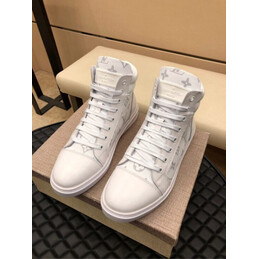 Replica Louis Vuitton White Monogram High Top Sneakers