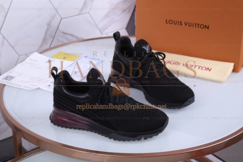 Replica Louis Vuitton Black VNR Sneakers