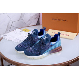 Replica Louis Vuitton Blue Knit VNR Sneakers