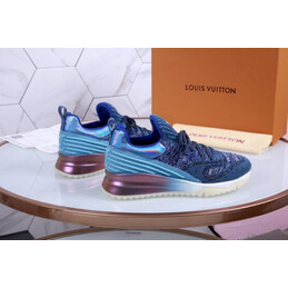 Replica Louis Vuitton Blue Knit VNR Sneakers