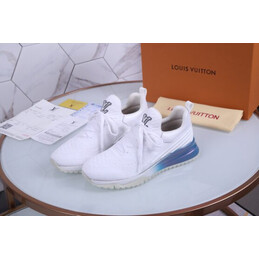 Replica Louis Vuitton White Knit VNR Sneakers