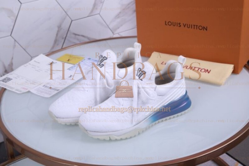 Replica Louis Vuitton White Knit VNR Sneakers