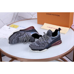 Replica Louis Vuitton Gray Knit VNR Sneakers