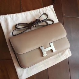 Replica Hermes Beige Constance Elan Palladium Hardware Bag
