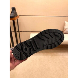 Replica Louis Vuitton Black Monogram Combat Boots