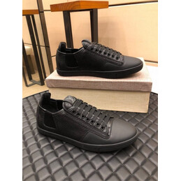 Replica Louis Vuitton Black Perforated Low Top Sneakers