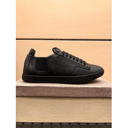 Replica Louis Vuitton Black Perforated Low Top Sneakers