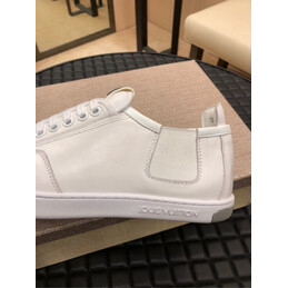 Replica Louis Vuitton White Smooth Leather Low Top Sneakers