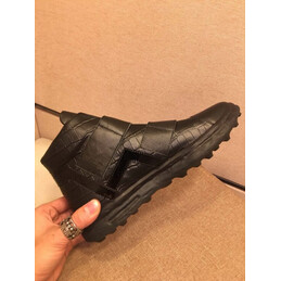 Replica Louis Vuitton Black Monogram Strap Ankle Boots