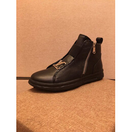Replica Louis Vuitton Black Zip Ankle Boots