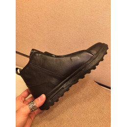 Replica Louis Vuitton Black Zip Ankle Boots