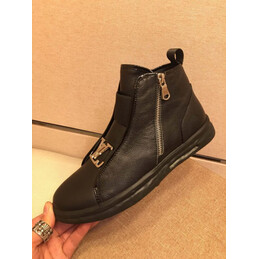 Replica Louis Vuitton Black Zip Ankle Boots