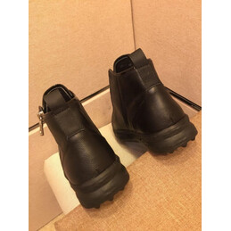 Replica Louis Vuitton Black Zip Ankle Boots