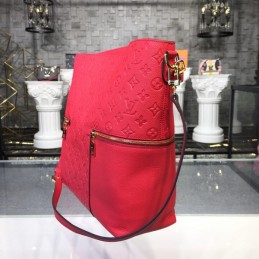 Replica Louis Vuitton Red Embossed Monogram Melie