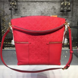 Replica Louis Vuitton Red Embossed Monogram Melie