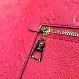 Replica Louis Vuitton Red Embossed Monogram Melie