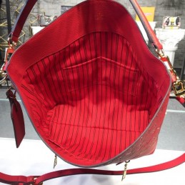 Replica Louis Vuitton Red Embossed Monogram Melie