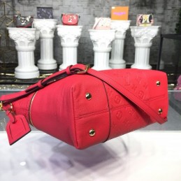 Replica Louis Vuitton Red Embossed Monogram Melie