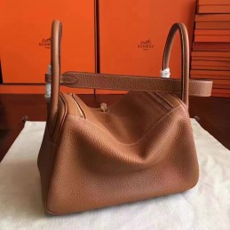 Replica Hermes Brown Lindy 26 Bag