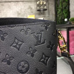 Replica Louis Vuitton Navy Blue Mahina Black Trim Melie
