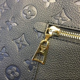 Replica Louis Vuitton Navy Blue Mahina Black Trim Melie