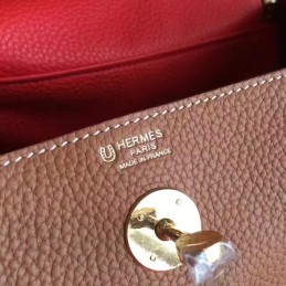 Replica Hermes Brown Lindy 26 Bag